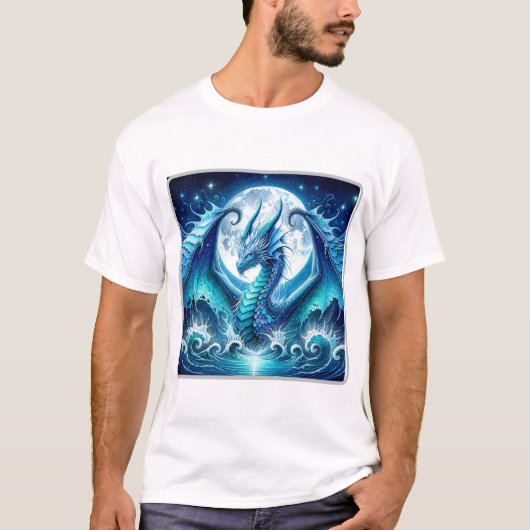 Cosmic Sea Dragon Basic T-shirt (Voorkant)