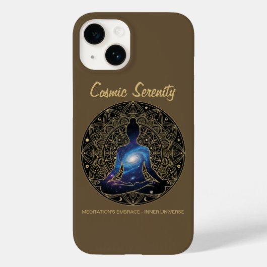 Cosmic Serenity Meditation – Galaxy Mandala Case-Mate iPhone Case (Achterkant)