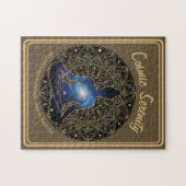 Cosmic Serenity Meditation – Galaxy Mandala Legpuzzel (Horizontaal)