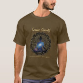 Cosmic Serenity Meditation – Galaxy Mandala  T-shirt (Voorkant)