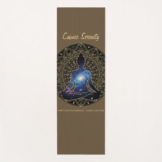 Cosmic Serenity Meditation – Galaxy Mandala  Yogamat (Voorkant)