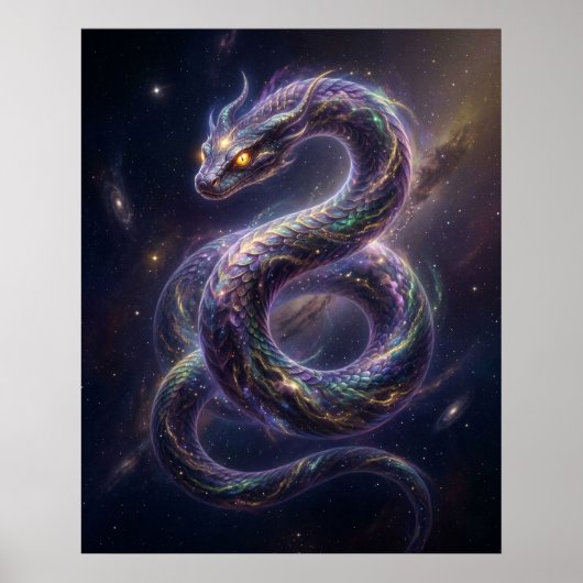 Cosmic Serpent Star Void Poster (Voorkant)