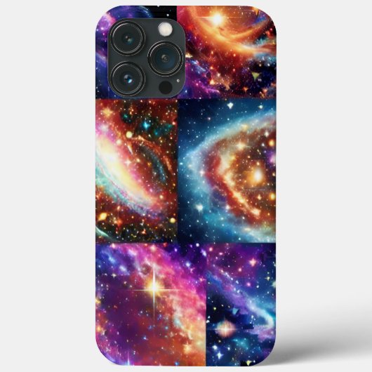 Cosmic shiny Gold roze sky outerspace spot collage Case-Mate iPhone Case (Achterkant)