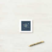 Cosmic Signal futuristische Post-it® Notes (Op bureau)