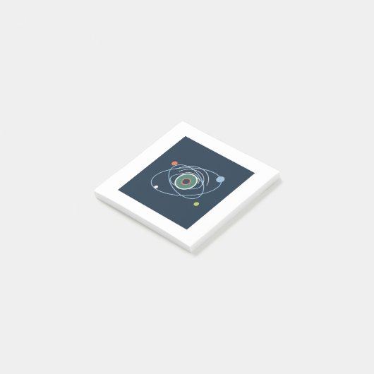 Cosmic Signal futuristische Post-it® Notes (Schuin)