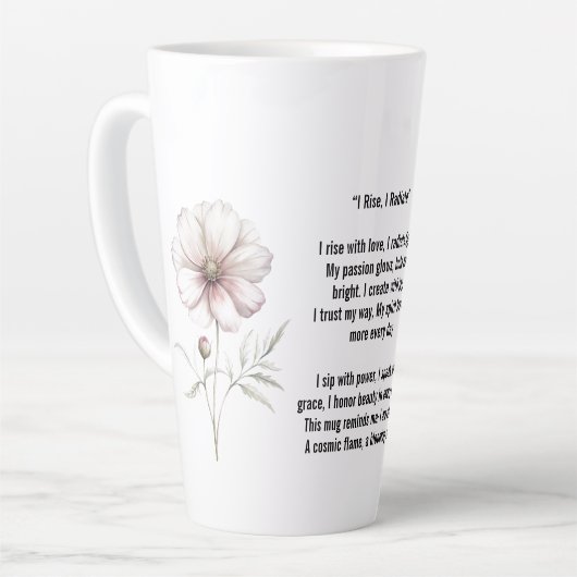 Cosmic Sip October Birth Flower Mug of Love Latte Mok (Linkerhoek)