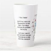 Cosmic Sip October Birth Flower Mug of Love Latte Mok (Voorkant)