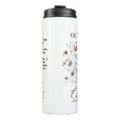 Cosmic Sip • October Birth Flower Thermal Tumbler  Thermosbeker (Voorkant)
