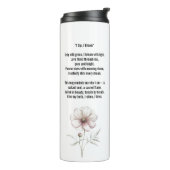 Cosmic Sip • October Birth Flower Thermal Tumbler  Thermosbeker (Gedraaid links)