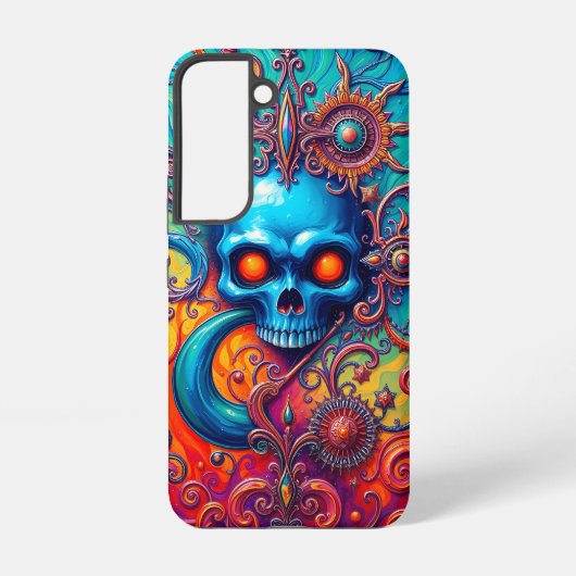 Cosmic Skull Symphony Samsung Galaxy Hoesje (Achterkant)