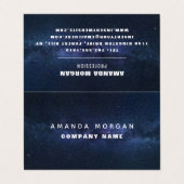 Cosmic Sky, Modern Double Loyalty Visitekaartje (Buitenkant ongevouwen)