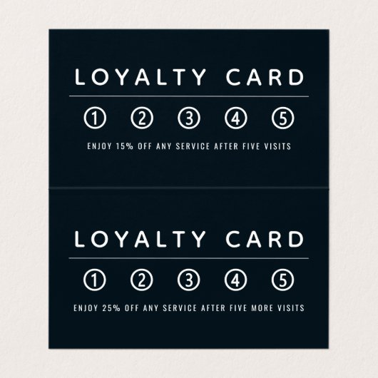 Cosmic Sky, Modern Double Loyalty Visitekaartje (Binnenkant ongevouwen)