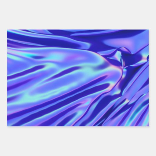 Cosmic Sky Roze Blauw Paarse Gradient Inpakpapier Vel (Voorkant 2)