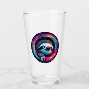 Cosmic Sloth Galaxy Art Glas