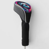 Cosmic Sloth Galaxy Art Golfheadcover (Schuin)