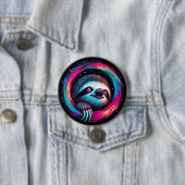 Cosmic Sloth Galaxy Art Ronde Button 7,6 Cm (In situ)