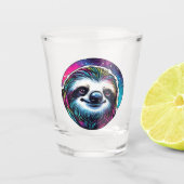 Cosmic Sloth Shot Glas (Voorkant)