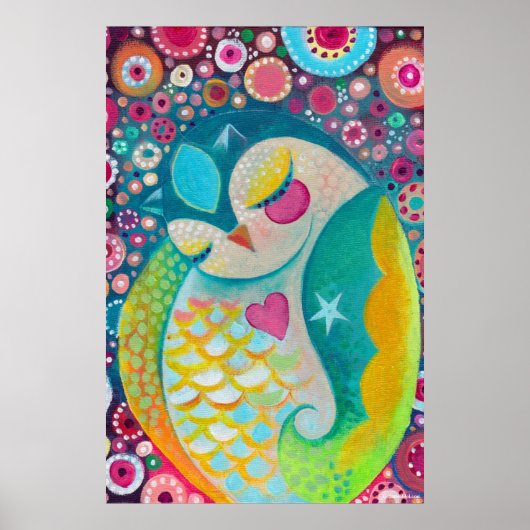 Cosmic Slumber - Slapy Owl Art Poster (Voorkant)