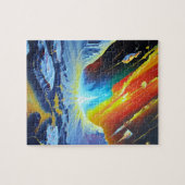 Cosmic Smart kind Earth en galactisch afbeelding m Legpuzzel (Horizontaal)