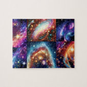 Cosmic smartkid bovenspace night sky sterren afbee legpuzzel (Horizontaal)