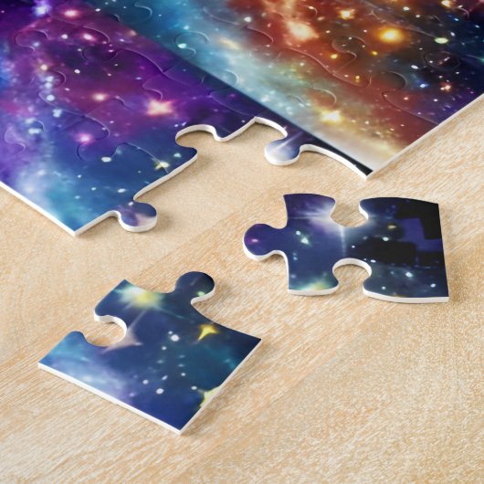 Cosmic smartkid bovenspace night sky sterren afbee legpuzzel (Zijkant)