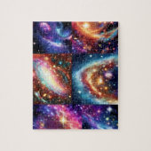 Cosmic smartkid bovenspace night sky sterren afbee legpuzzel (Verticaal)