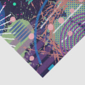 Cosmic Snow Storm: Abstract Maximalism Art Tissuepapier (Detail)