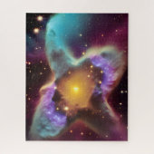 Cosmic soft pastels stoomt door diepe ruimte legpuzzel (Verticaal)