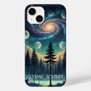 Cosmic Solitude Galaxy Forest • Maanfasen Case-Mate iPhone 14 Hoesje