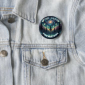 Cosmic Solitude Galaxy Forest • Maanfasen Ronde Button 5,7 Cm (In situ)