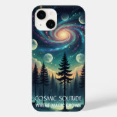 Cosmic Solitude Galaxy Forest • Moon Phases Case-Mate iPhone Case (Achterkant)