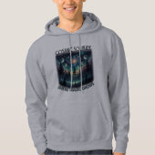 Cosmic Solitude Galaxy Forest • Moon Phases Hoodie (Voorkant)