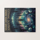 Cosmic Solitude Galaxy Forest • Moon Phases Legpuzzel (Horizontaal)
