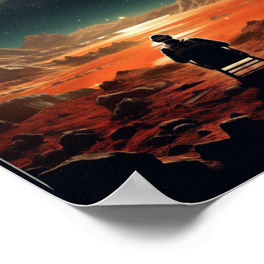 Cosmic Solitude  Space Poster (Retro film) (Hoek)