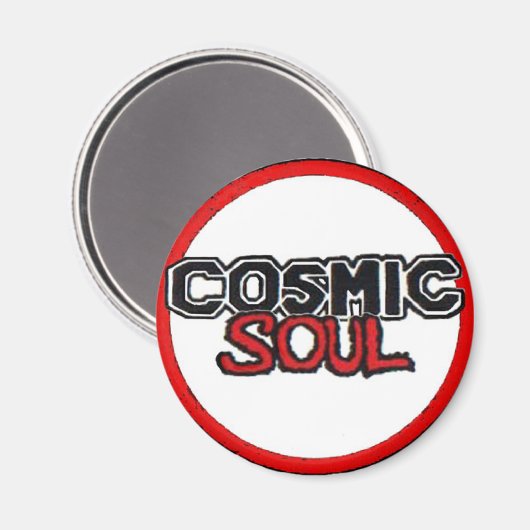 Cosmic Soul - Round Circle Logo Magneet (Voorkant / Achterkant)