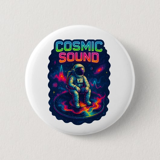Cosmic Sound Ronde Button 5,7 Cm (Voorkant)