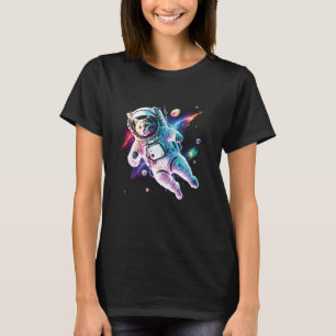 Cosmic Space Cat Astronaut Catstronaut Cat Graphi T-shirt