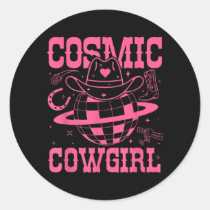 Cosmic Space Cowgirls T-shirt Bachelorette Party Ronde Sticker