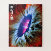 Cosmic Space Exploration Blue en Paarse Phenomena Legpuzzel (Verticaal)