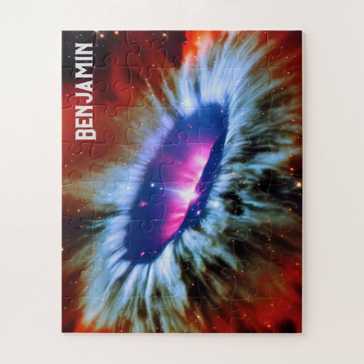 Cosmic Space Exploration Blue en Paarse Phenomena Legpuzzel (Verticaal)