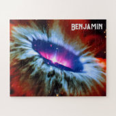 Cosmic Space Exploration Blue en Paarse Phenomena Legpuzzel (Horizontaal)