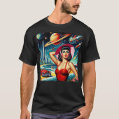 Cosmic Space Illustration T-shirt (Voorkant)