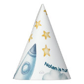 Cosmic Space Kids Verjaardag | Rocket & Stars - Feesthoedjes (Links)