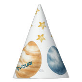 Cosmic Space Kids Verjaardag | Rocket & Stars - Feesthoedjes (Rechts)