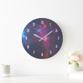 Cosmic Space Stars en Nebula Grote Klok (Huis)