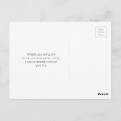 Cosmic Space Stars en Nebula Hartelijk dank Briefkaart (Achterkant)