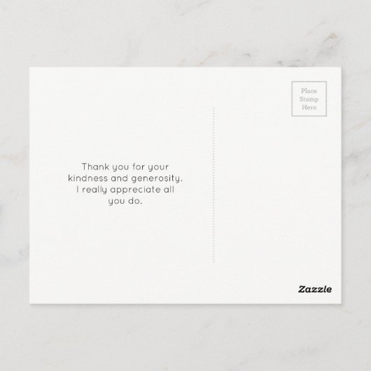 Cosmic Space Stars en Nebula Hartelijk dank Briefkaart (Achterkant)