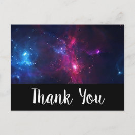 Cosmic Space Stars en Nebula Hartelijk dank Briefkaart