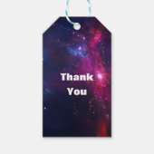 Cosmic Space Stars en Nebula Hartelijk dank Cadeaulabel (Voorkant)