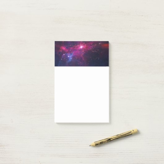 Cosmic Space Stars en Nebula Post-it® Notes (Op bureau)